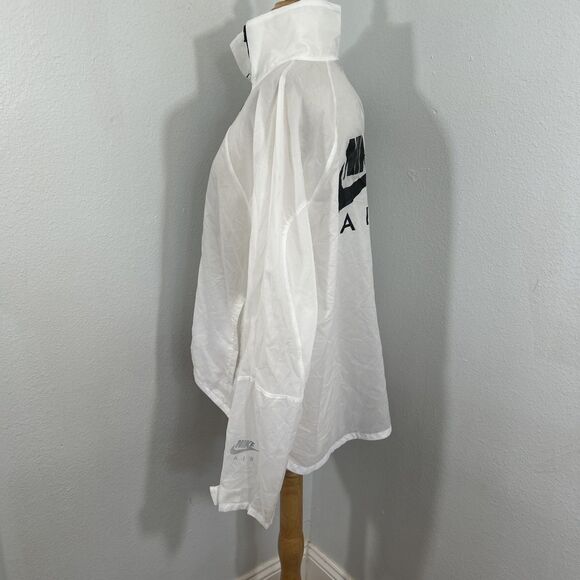 Nike Air Jacket Womens L White Water Repellent‎ Running - Picture 3 of 8